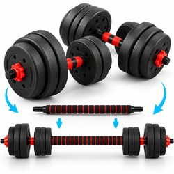 20KG Adjustable Dumbbell & Barbell Set thumbnail 4